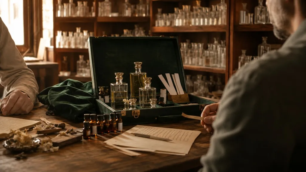 Perfume fragrance development process and formulation bench